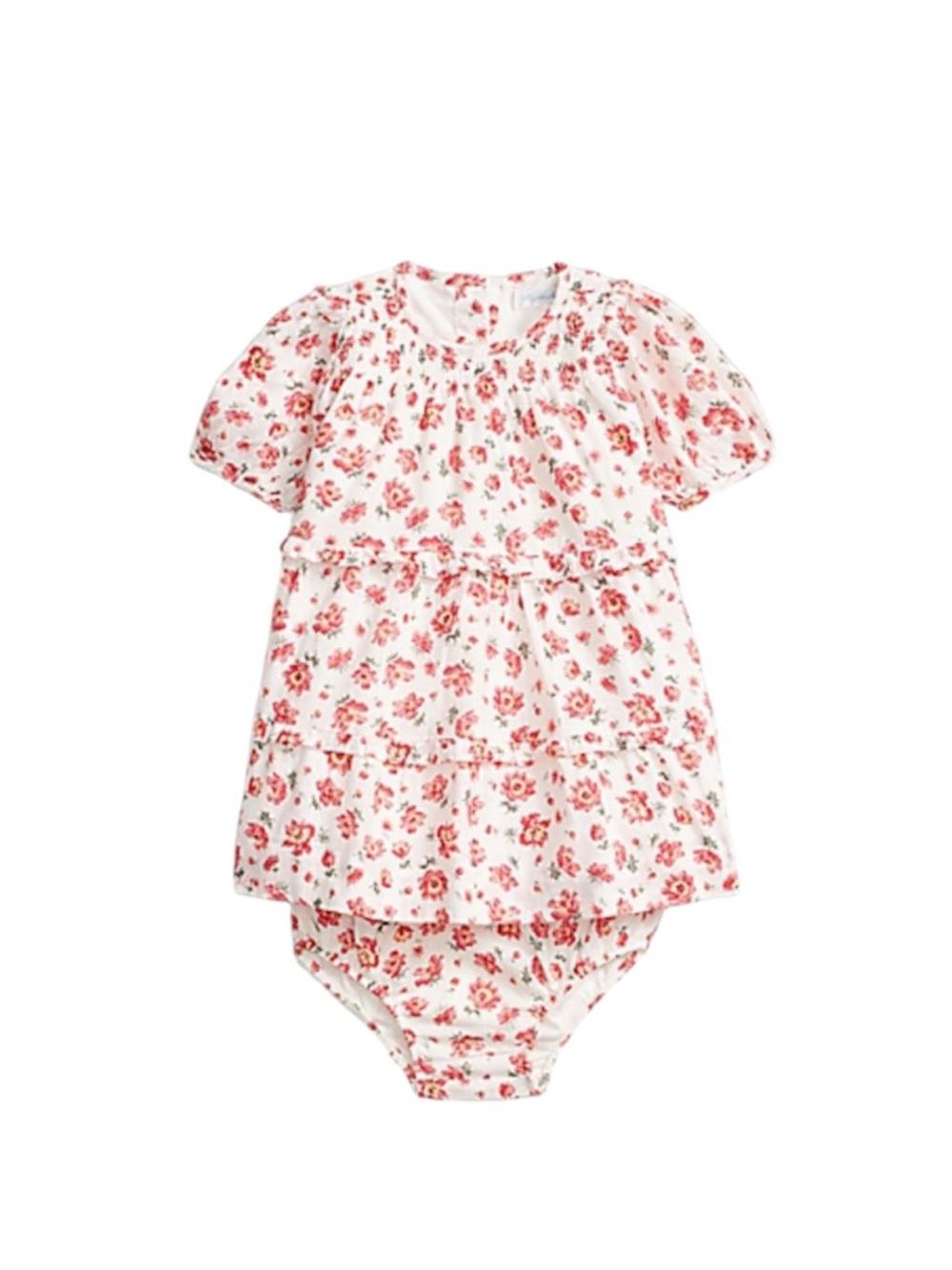 Ralph Lauren Floral 100% Cotton Dobby Dress & Bloomer Set | Size 18 months